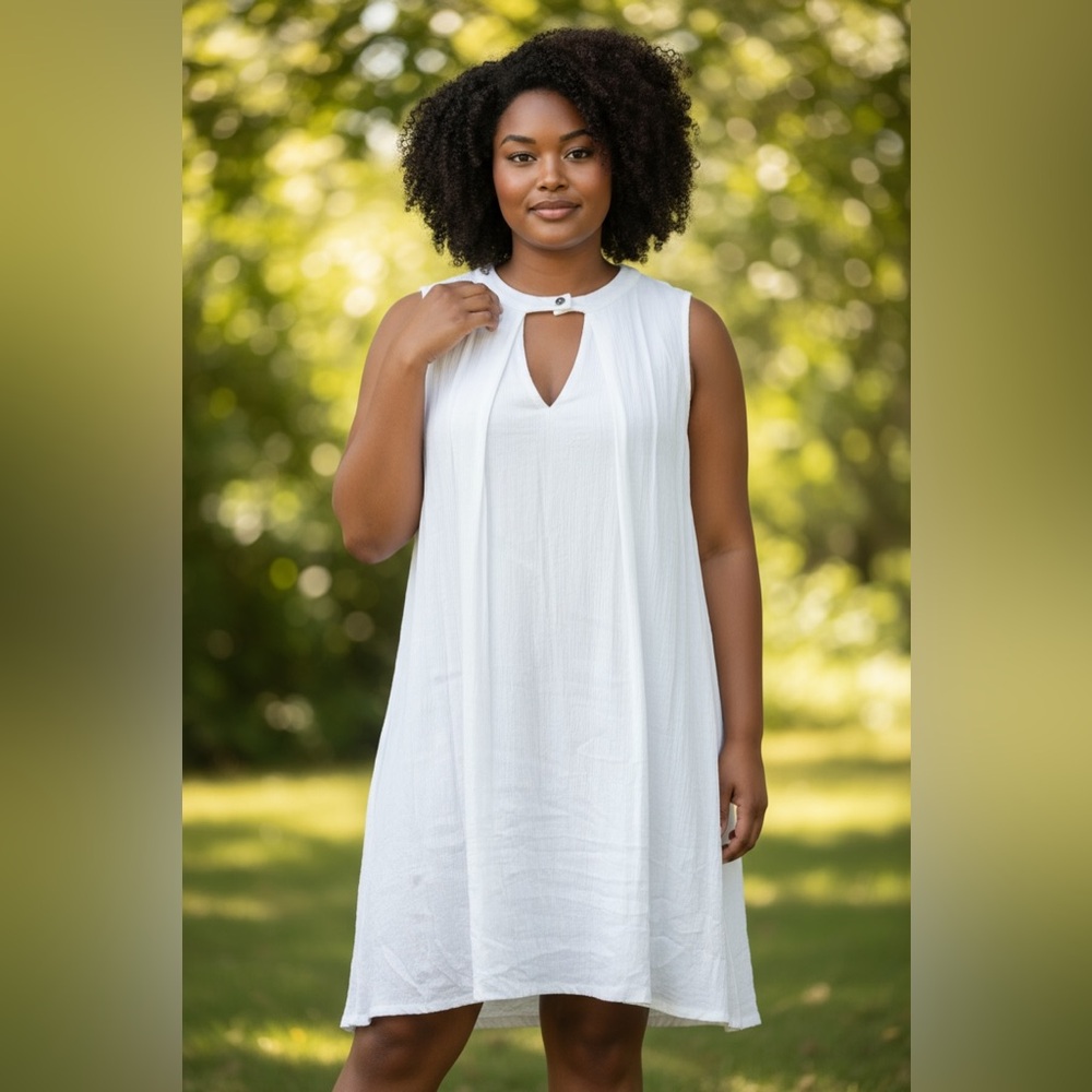 ALLOY White Midi Dress size L